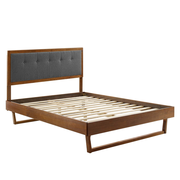 Willow Wood Queen Platform Bed With Angular Frame by Modway