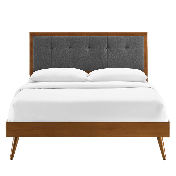 Willow Wood Queen Platform Bed With Splayed Legs by Modway