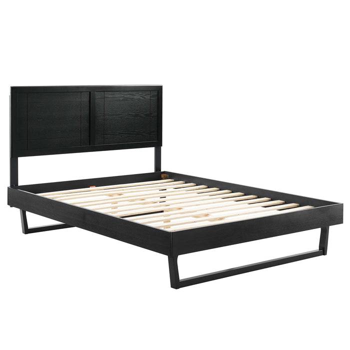 Marlee Wood Full Platform Bed With Angular Frame by Modway