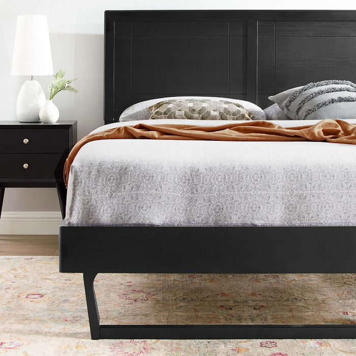 Marlee Wood Full Platform Bed With Angular Frame by Modway