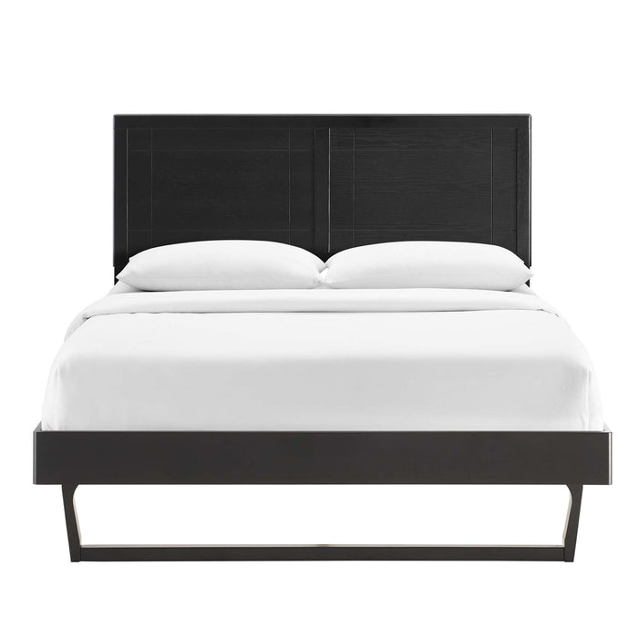 Marlee Wood Full Platform Bed With Angular Frame by Modway