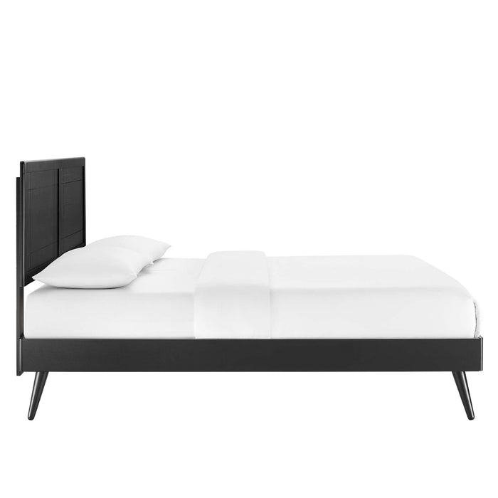 Marlee Wood Full Platform Bed With Splayed Legs by Modway