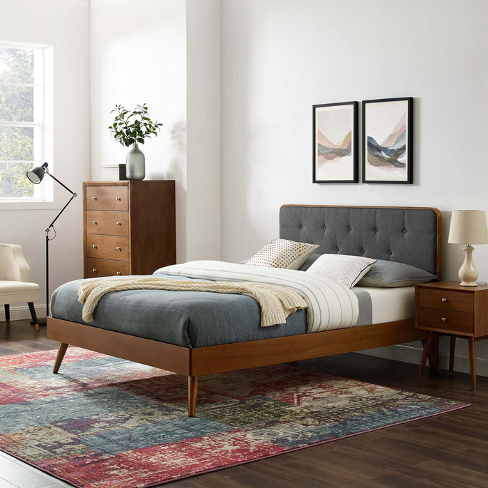 Bridgette Wood Twin Platform Bed With Splayed Legs by Modway