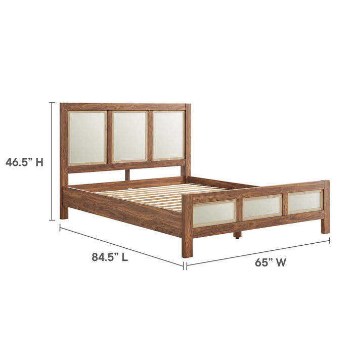 Capri Wood Grain Queen Platform Bed by Modway