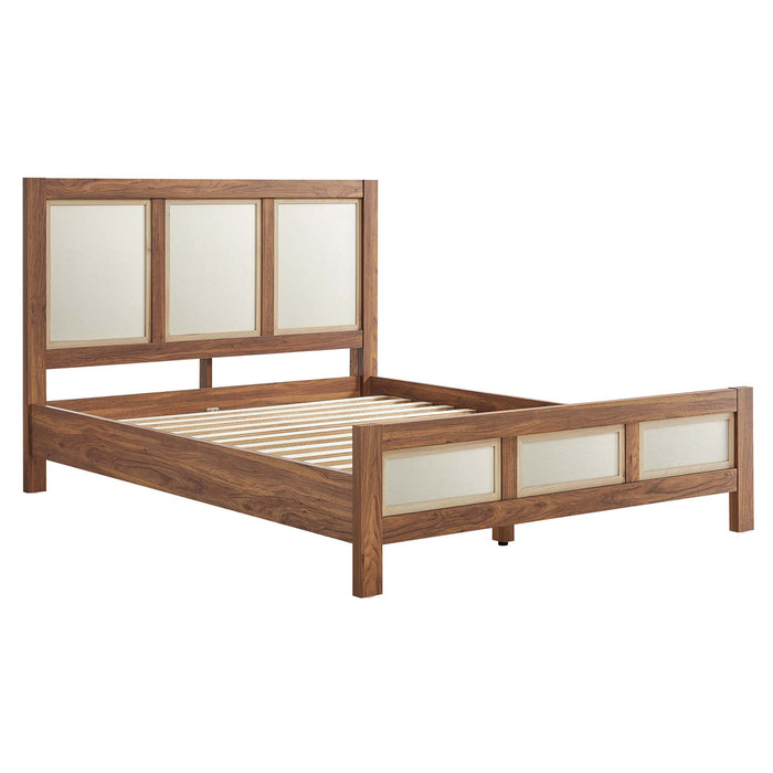 Capri Wood Grain Queen Platform Bed by Modway