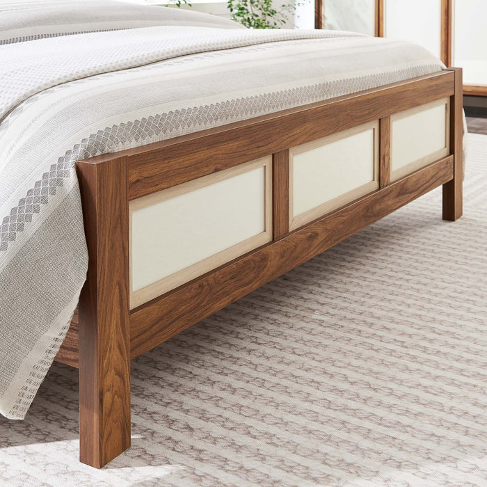 Capri Wood Grain Queen Platform Bed by Modway