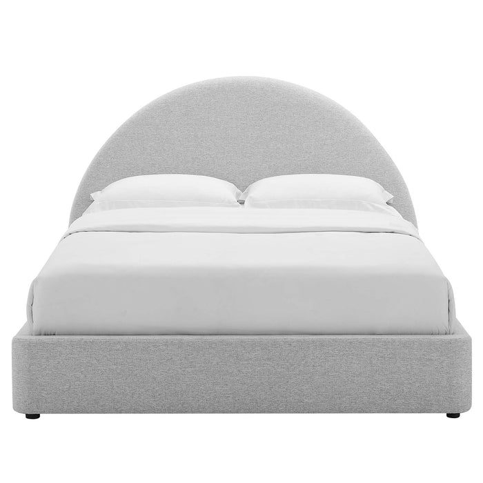 Resort Upholstered Fabric Arched Round Full Platform Bed by Modway