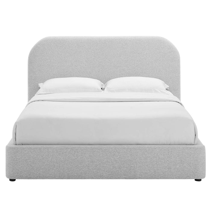 Keynote Upholstered Fabric Curved Full Platform Bed by Modway