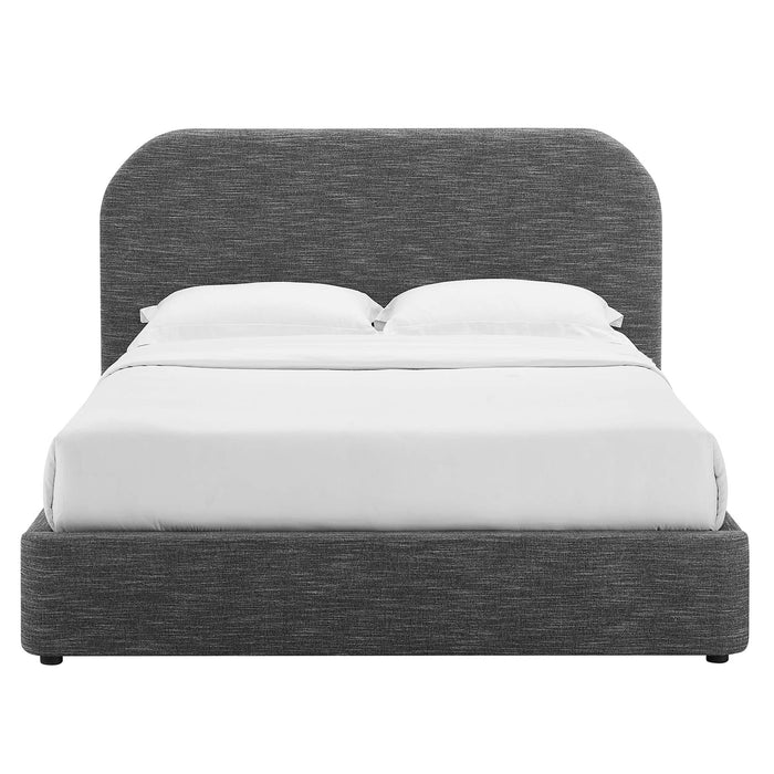 Keynote Upholstered Fabric Curved Full Platform Bed by Modway