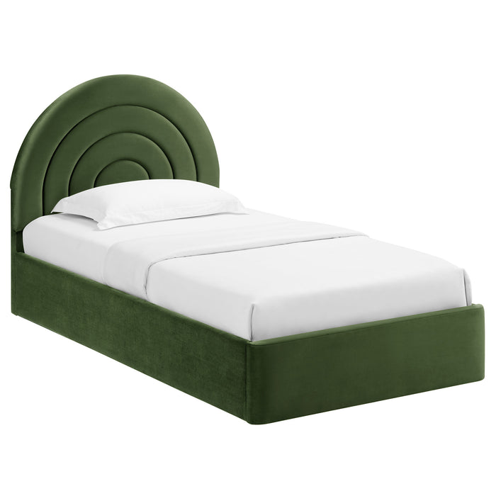 Solana Arched Performance Velvet Twin Platform Bed by Modway