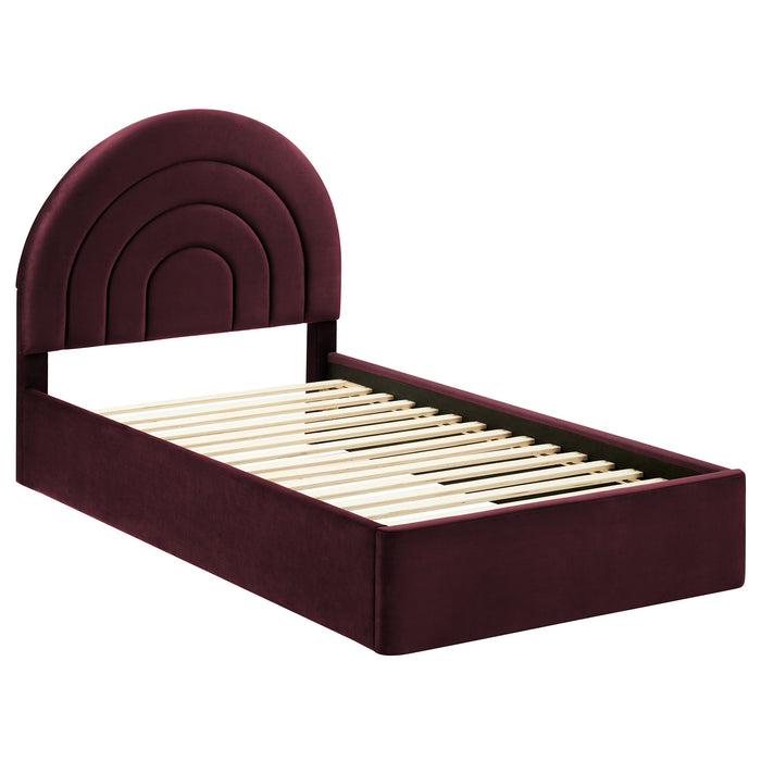 Solana Arched Performance Velvet Twin Platform Bed by Modway