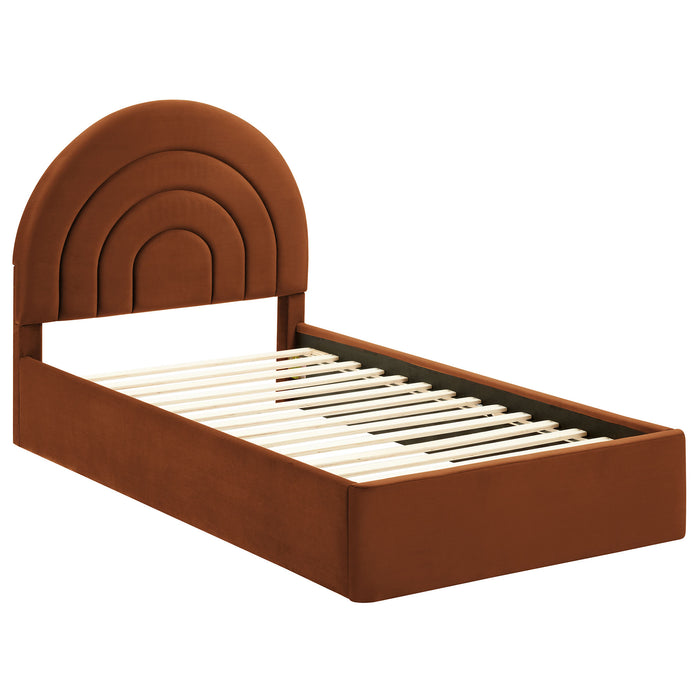 Solana Arched Performance Velvet Twin Platform Bed by Modway