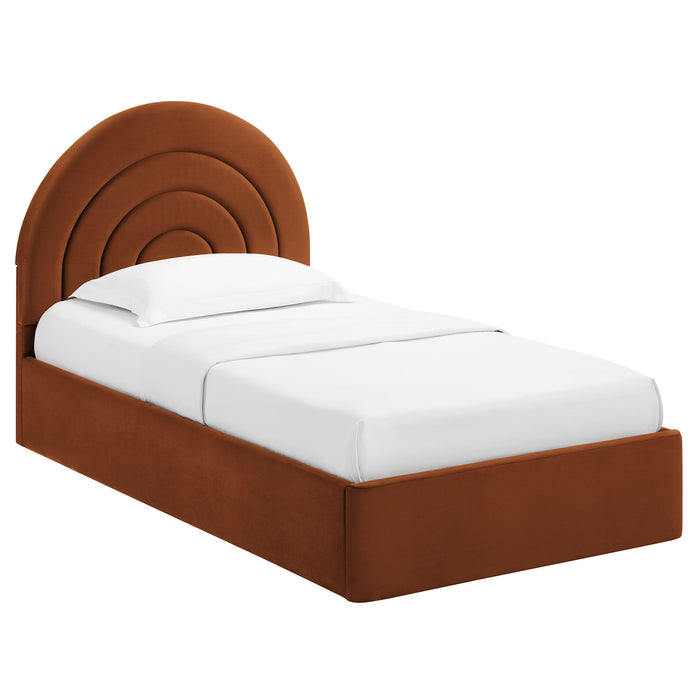 Solana Arched Performance Velvet Twin Platform Bed by Modway