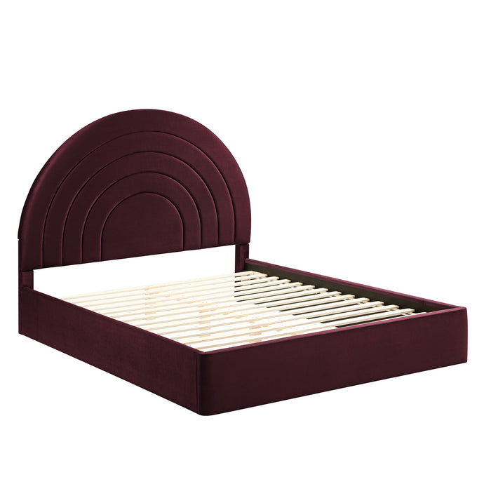 Solana Arched Performance Velvet Full Platform Bed by Modway