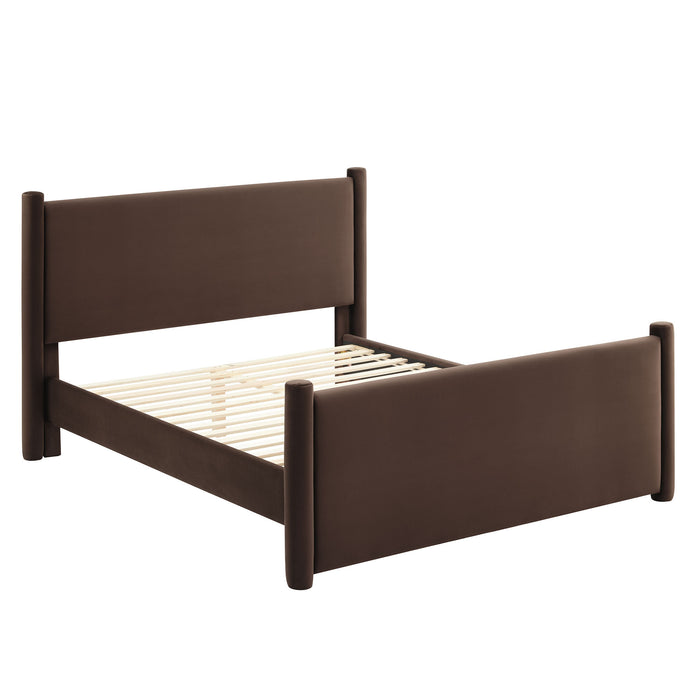 Rael Performance Velvet Full Platform Bed by Modway