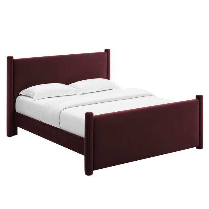 Rael Performance Velvet King Platform Bed by Modway