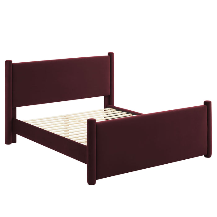 Rael Performance Velvet King Platform Bed by Modway