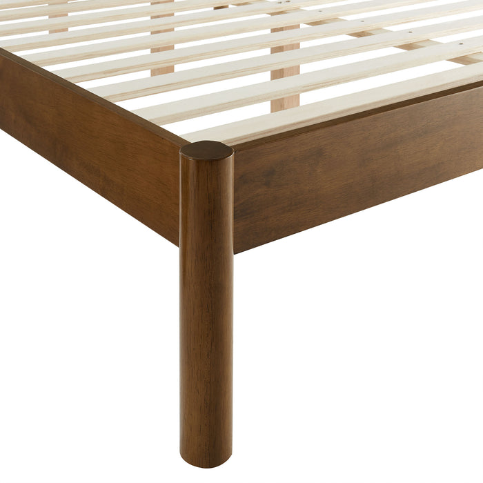 Olea Channel Tufted Boucle Solid Wood Full Platform Bed by Modway