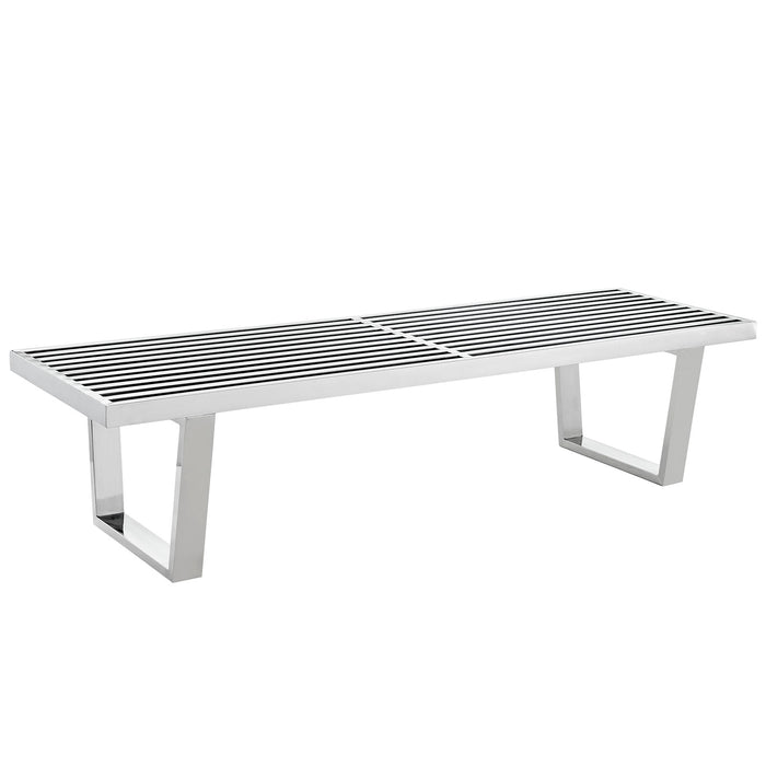 Sauna 5' Stainless Steel Bench by Modway