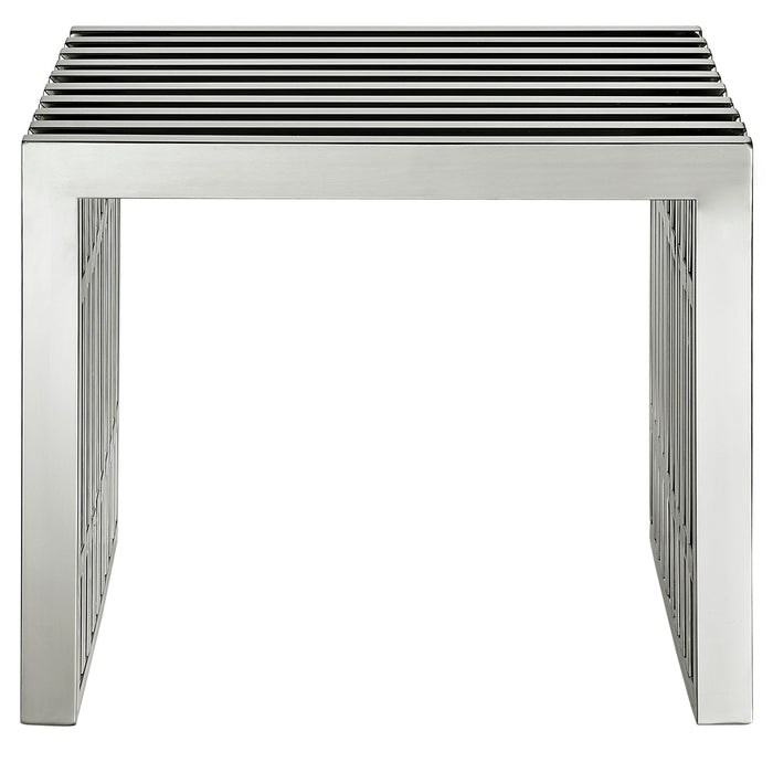 Gridiron Small Stainless Steel Bench by Modway