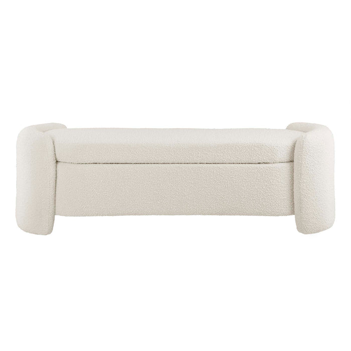 Nebula Boucle Upholstered Bench by Modway