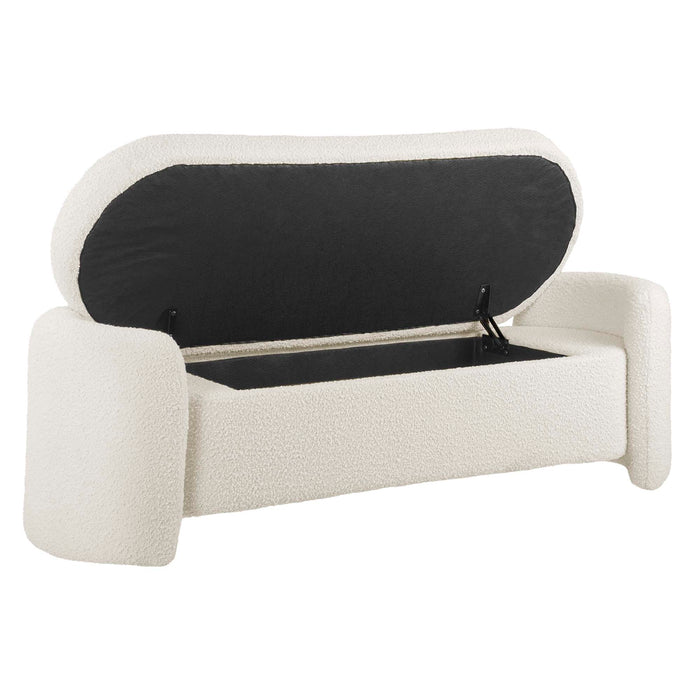 Nebula Boucle Upholstered Bench by Modway