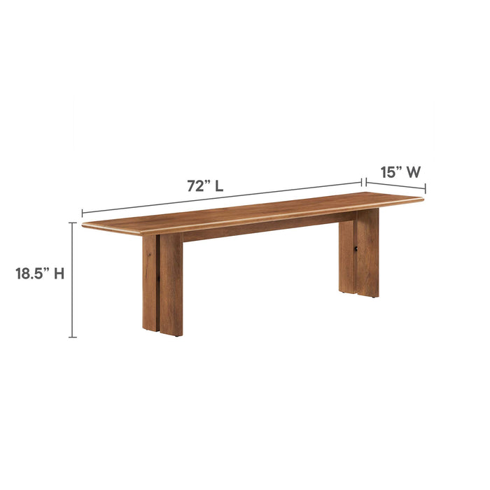 Amistad 72" Wood Bench by Modway