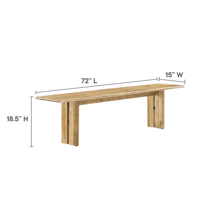 Amistad 72" Wood Bench by Modway