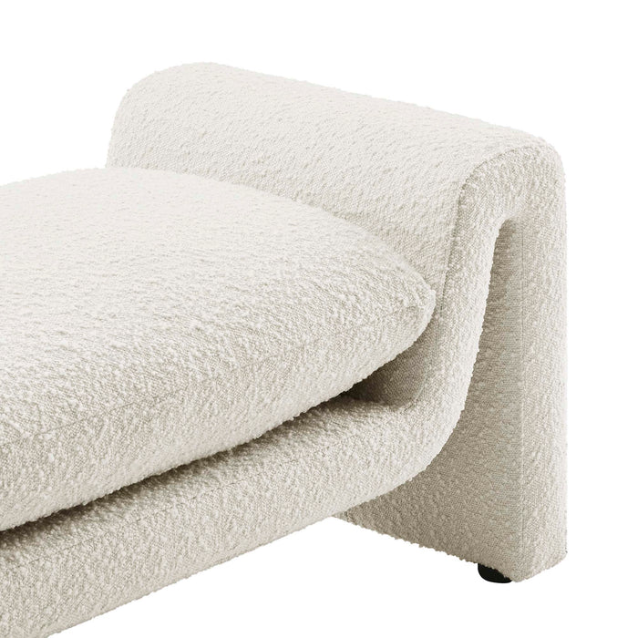 Waverly Boucle Fabric Bench by Modway