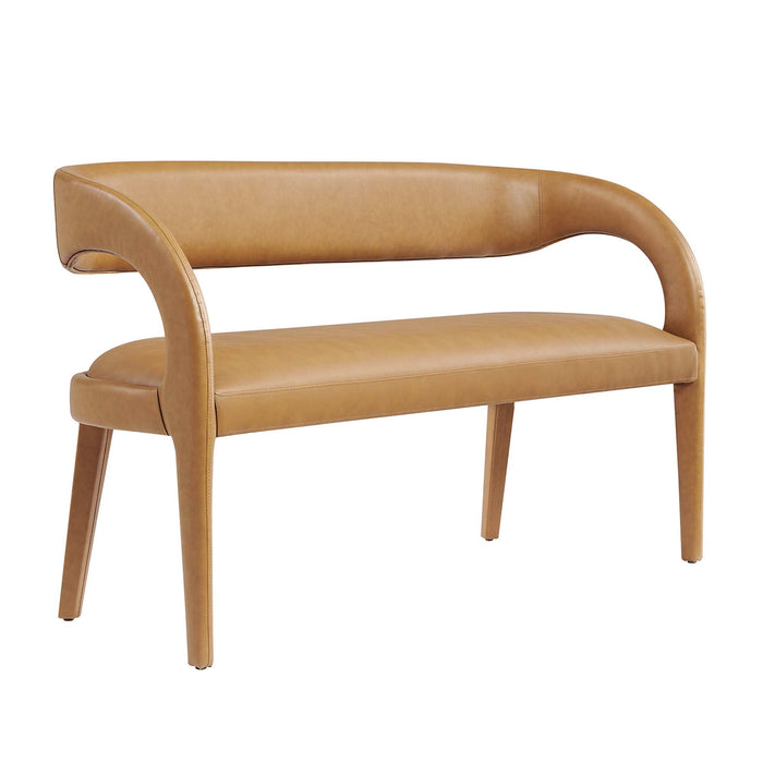 Pinnacle Vegan Leather Accent Bench by Modway