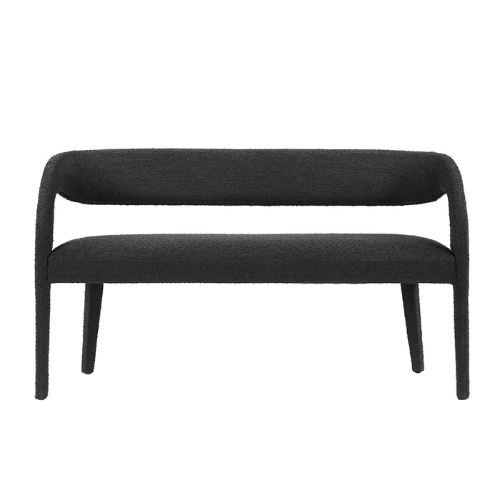 Pinnacle Boucle Fabric Accent Bench by Modway