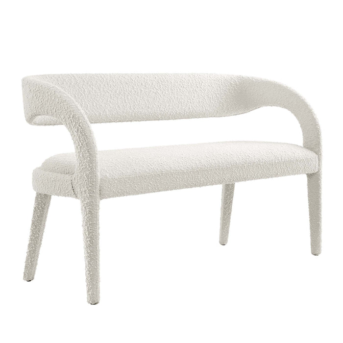 Pinnacle Boucle Fabric Accent Bench by Modway