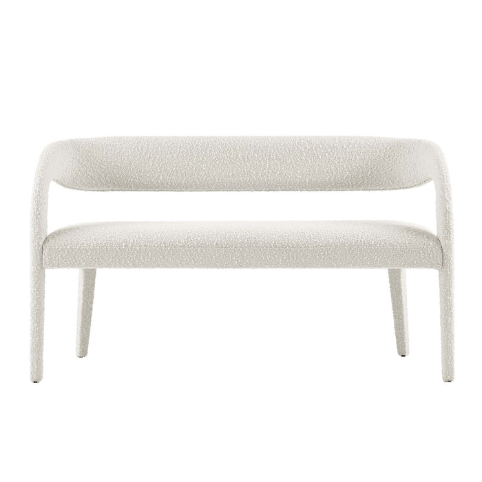 Pinnacle Boucle Fabric Accent Bench by Modway