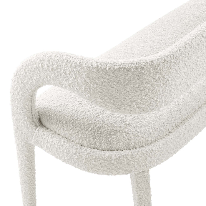 Pinnacle Boucle Fabric Accent Bench by Modway