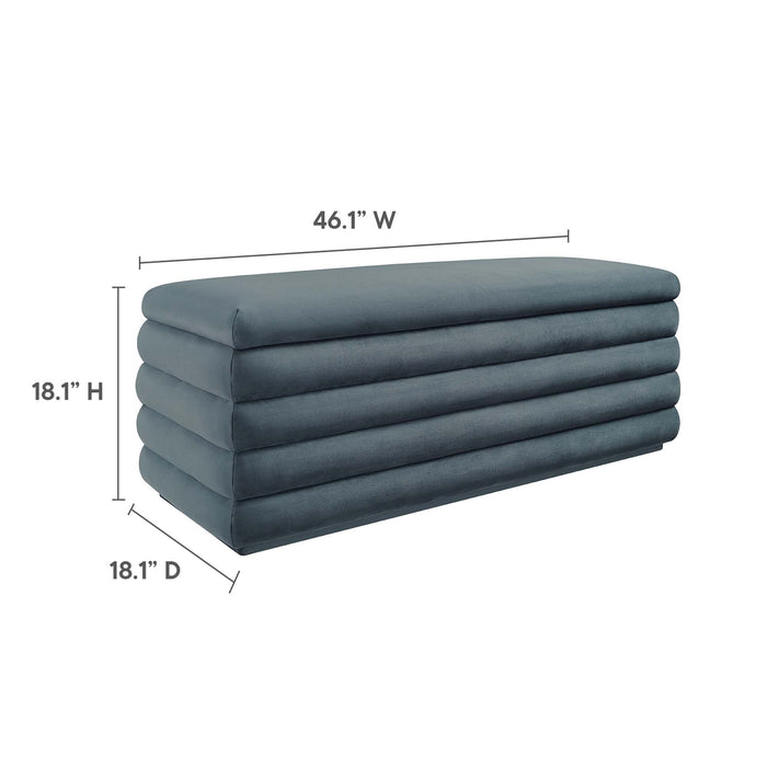 Mezzo Upholstered Performance Velvet Storage Bench by Modway