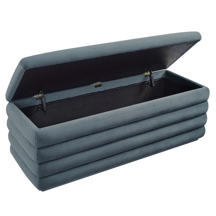 Mezzo Upholstered Performance Velvet Storage Bench by Modway