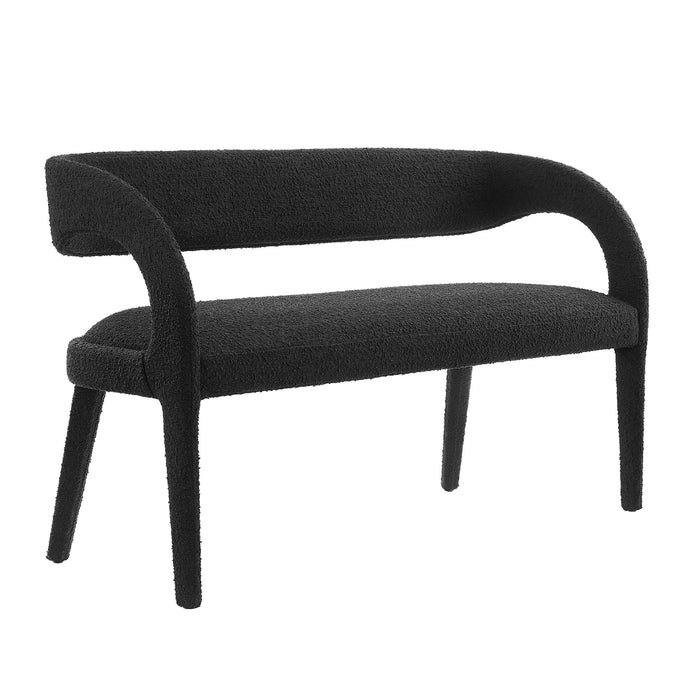 Pinnacle Boucle Fabric Accent Bench by Modway