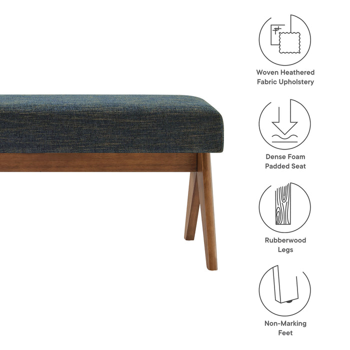 Lyra 47" Fabric Upholstered Bench by Modway