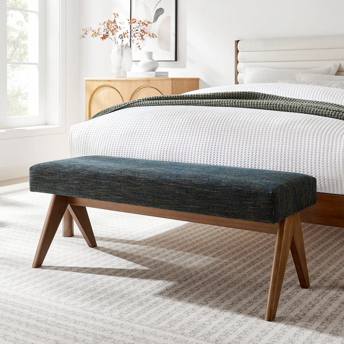 Lyra 47" Fabric Upholstered Bench by Modway