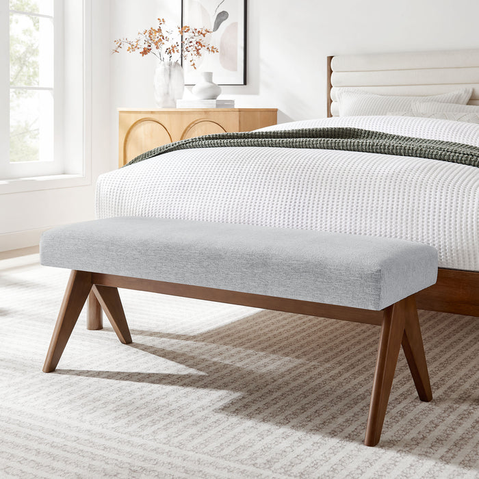 Lyra 47" Fabric Upholstered Bench by Modway