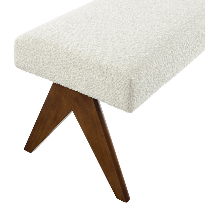 Lyra 47" Boucle Upholstered Bench by Modway