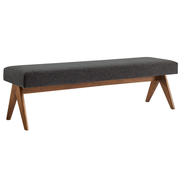 Lyra 63" Fabric Upholstered Bench by Modway