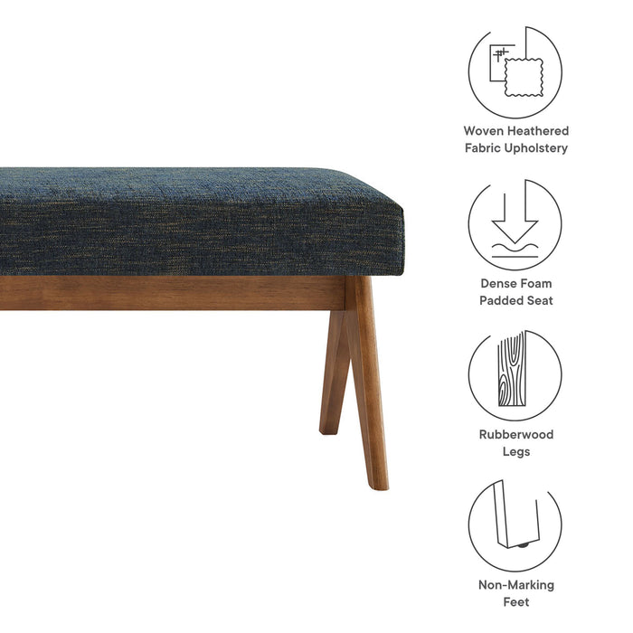 Lyra 63" Fabric Upholstered Bench by Modway