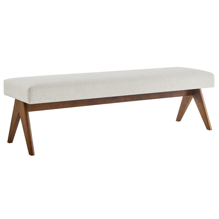 Lyra 63" Fabric Upholstered Bench by Modway