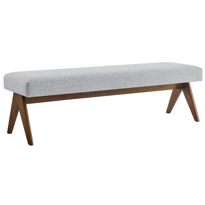 Lyra 63" Fabric Upholstered Bench by Modway