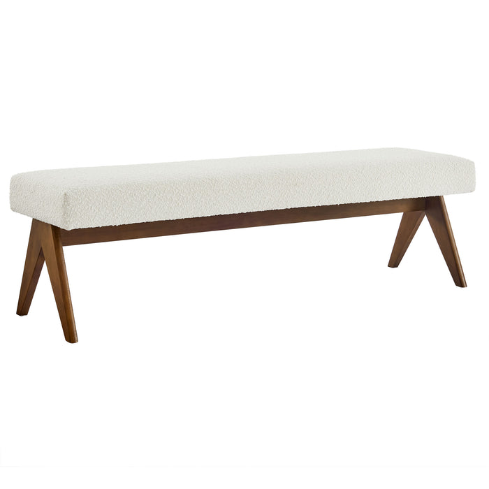 Lyra 63" Boucle Upholstered Bench by Modway