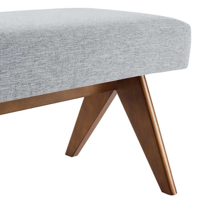 Lyra 63" Fabric Upholstered Bench by Modway