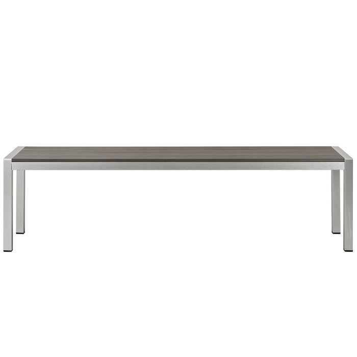 Shore Outdoor Patio Aluminum Bench by Modway