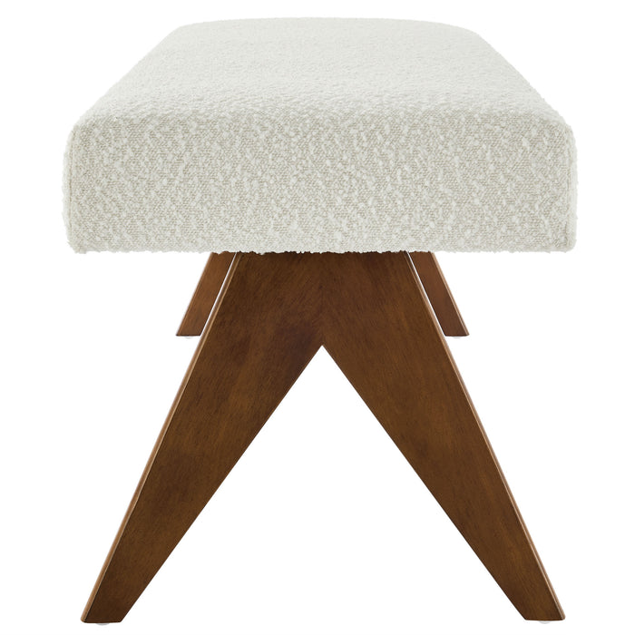 Lyra 63" Boucle Upholstered Bench by Modway