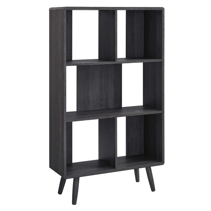 Transmit 5 Shelf Wood Grain Bookcase by Modway